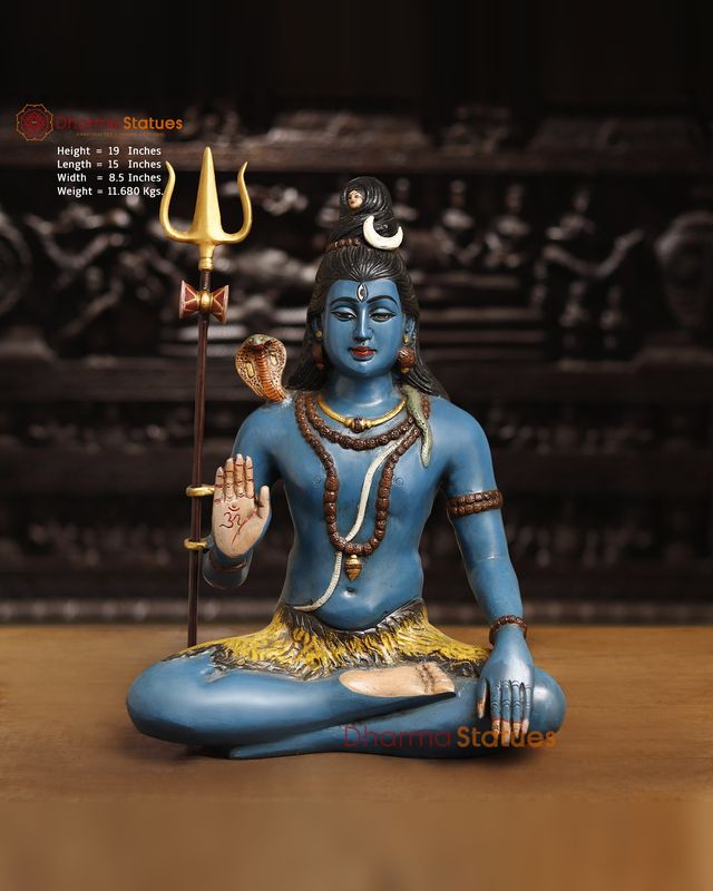 Blue Shiva in Blessing