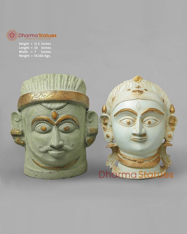 Shiva and Parvati Heads