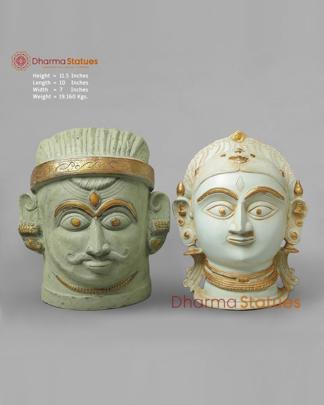 Shiva and Parvati Heads