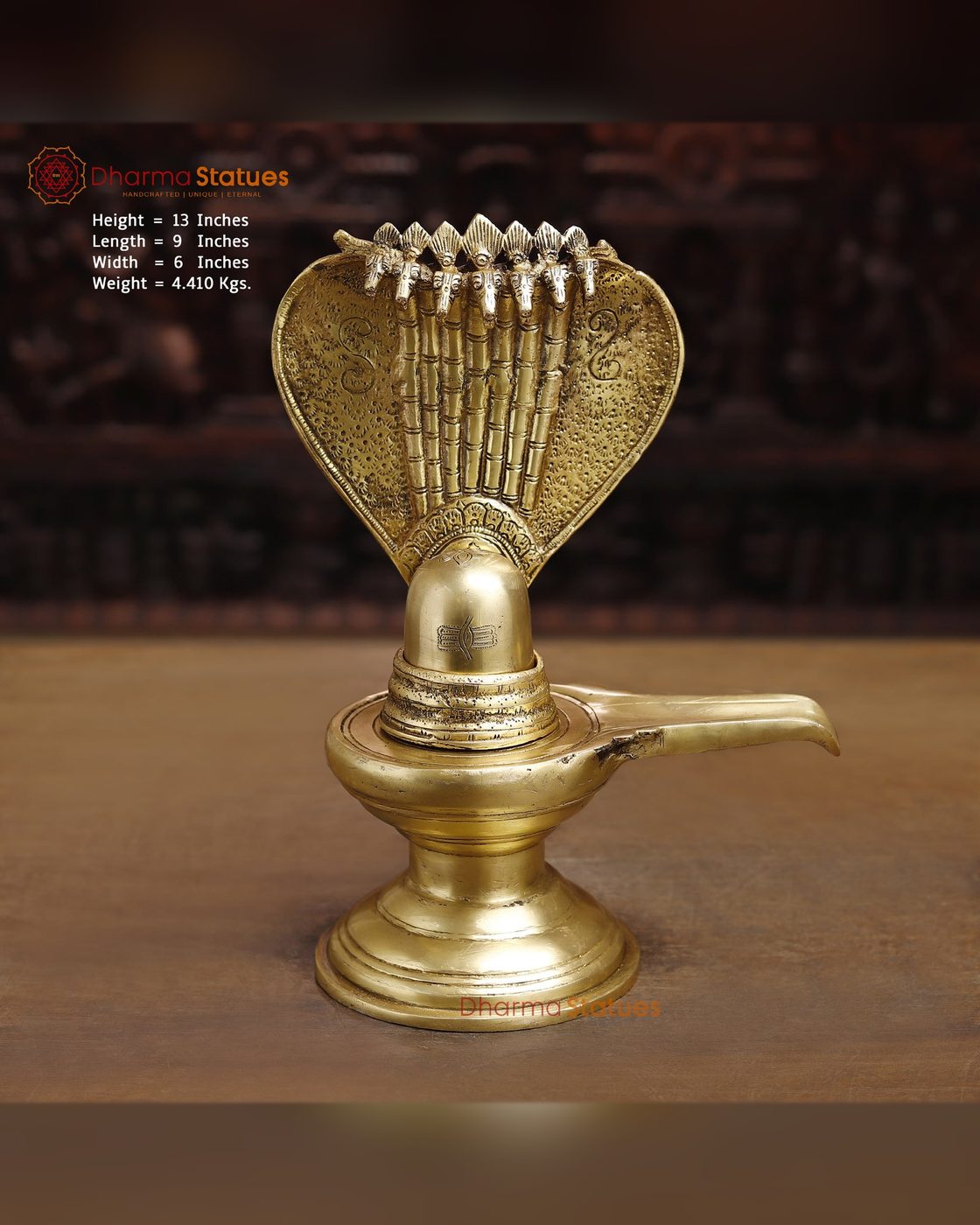 Shivling with Seven-Headed Serpent