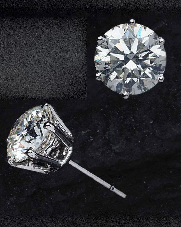 Solitaire Stud Earrings