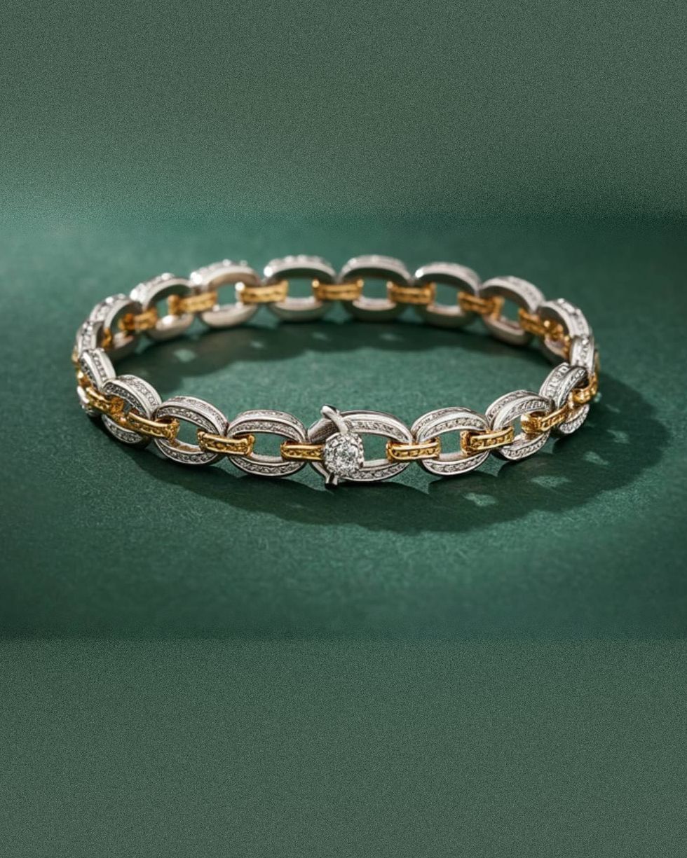 Two-Tone Link Bracelet